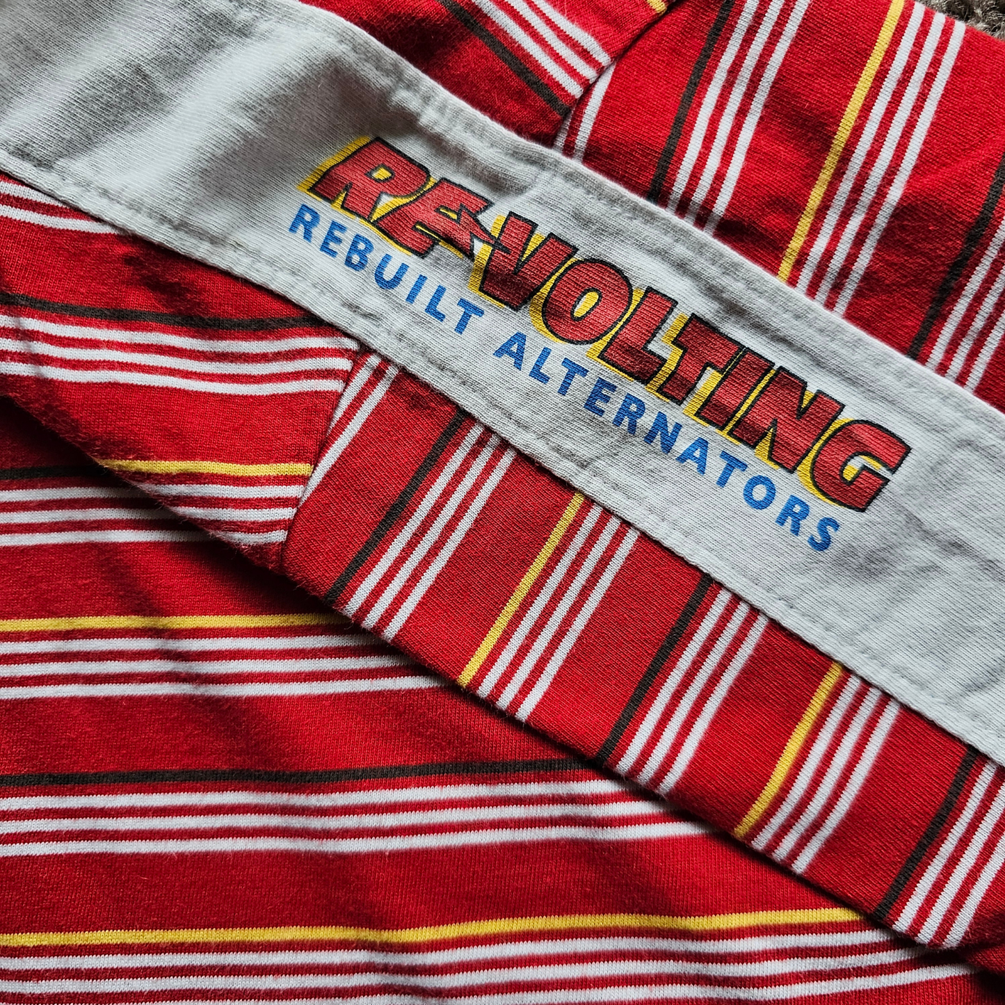 Disney Pixar Cars Red Striped Tee (Sz 8)