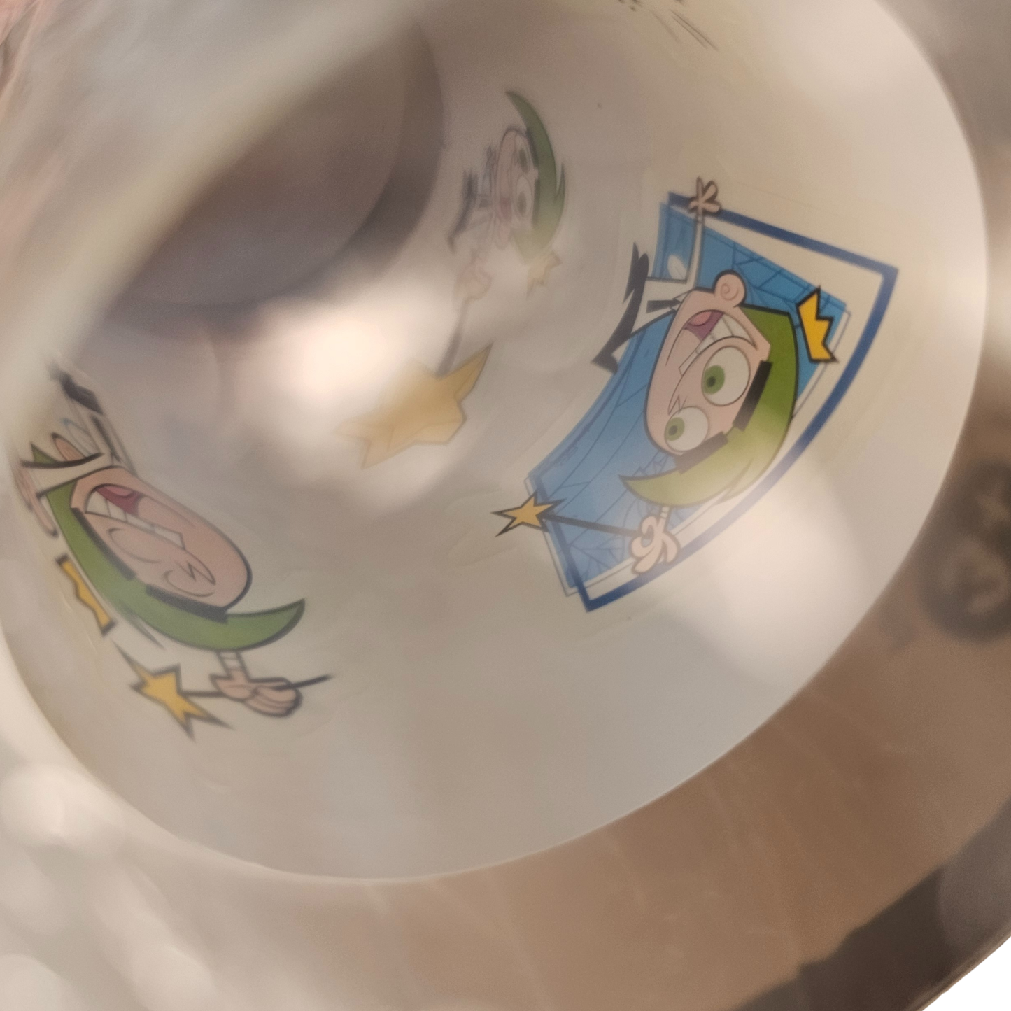 Vtg Burger King Fairly Odd Parents Cosmo Cup + Stickers (2003)