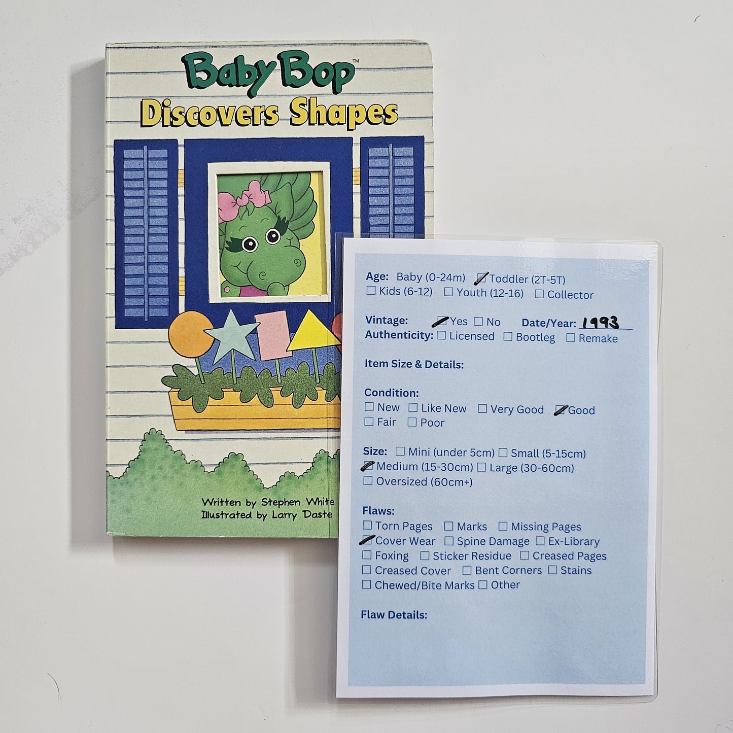 Baby Bop Discovers Shapes Book