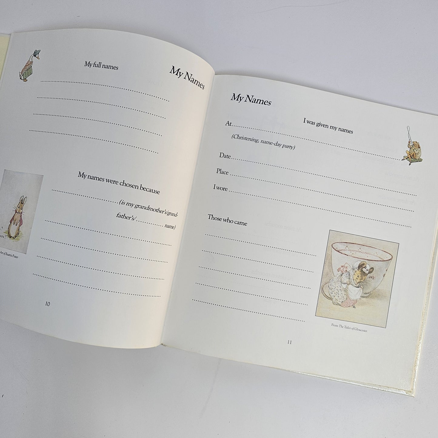 My First Year: A Beatrix Potter Baby Book (1987)