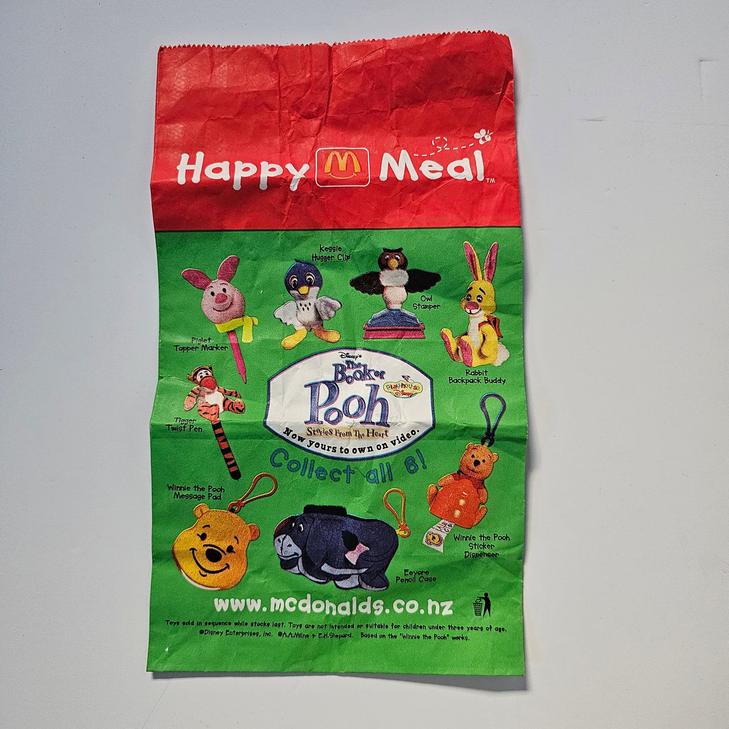 ヴィンテージ プーさんの本 マクドナルド おもちゃセット (2002)