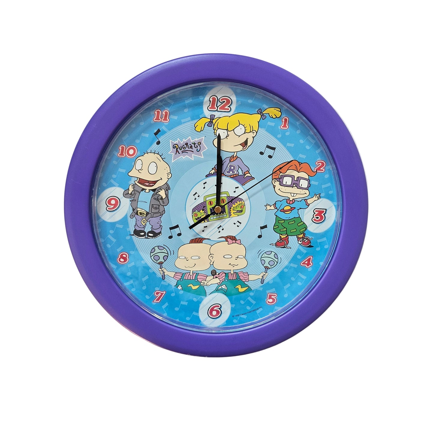 Vtg Rugrats Talking Wall Clock (1999)