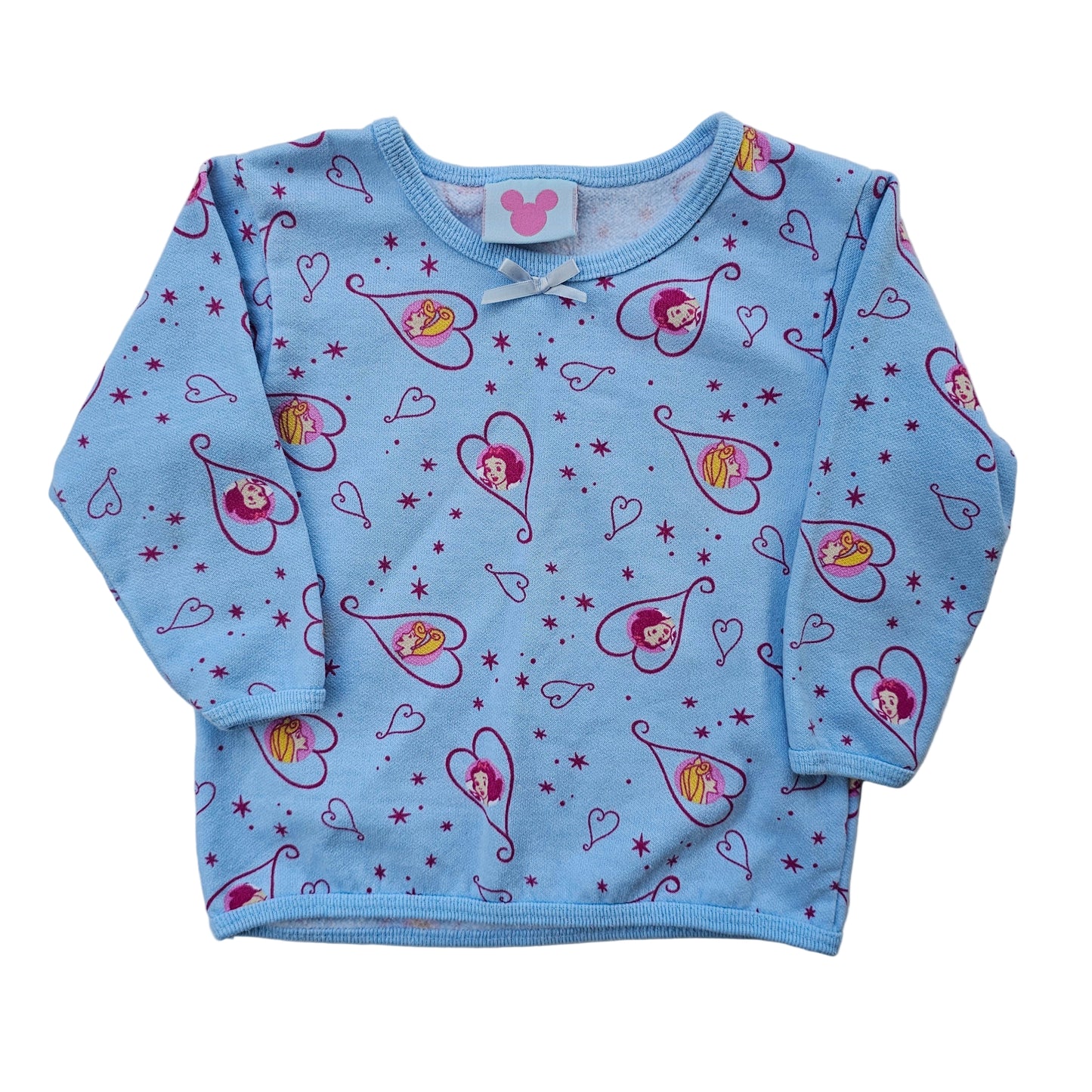 Vtg Disney Princesses AOP Long Sleeve (Sz 1-2)