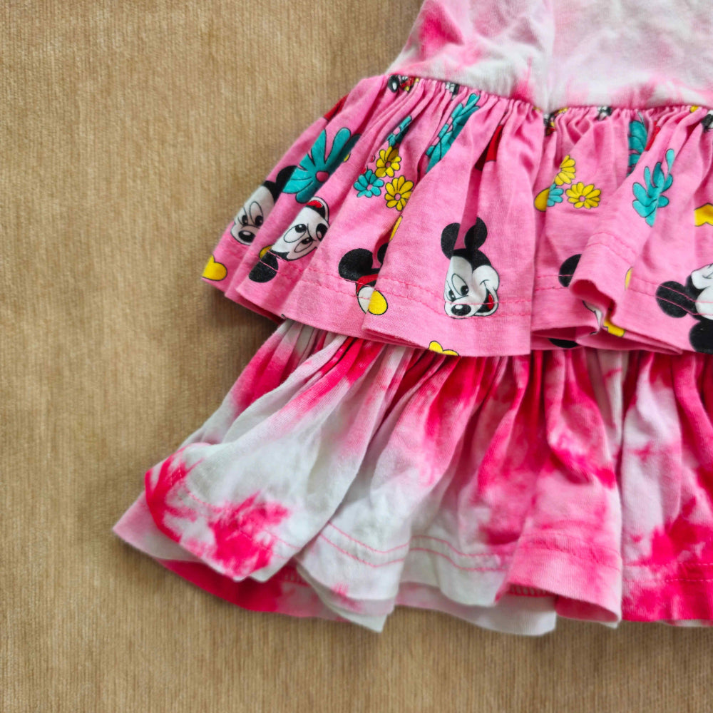 🔐 Vtg Americanwear Minnie Mouse Tie Dye Dress (Sz 6) (~90s)