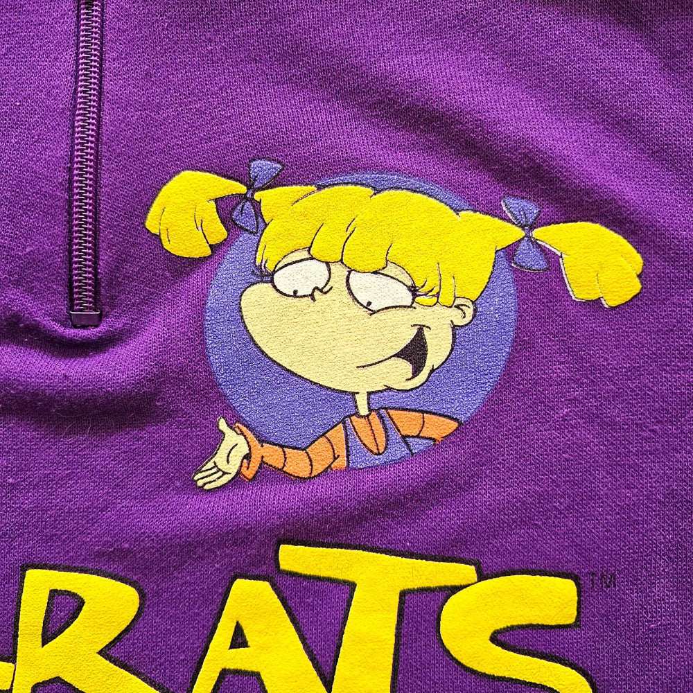 Vtg Rugrats 'See, Speak, Hear No Evil' Quarter Zip (Sz 8/10) (1998)
