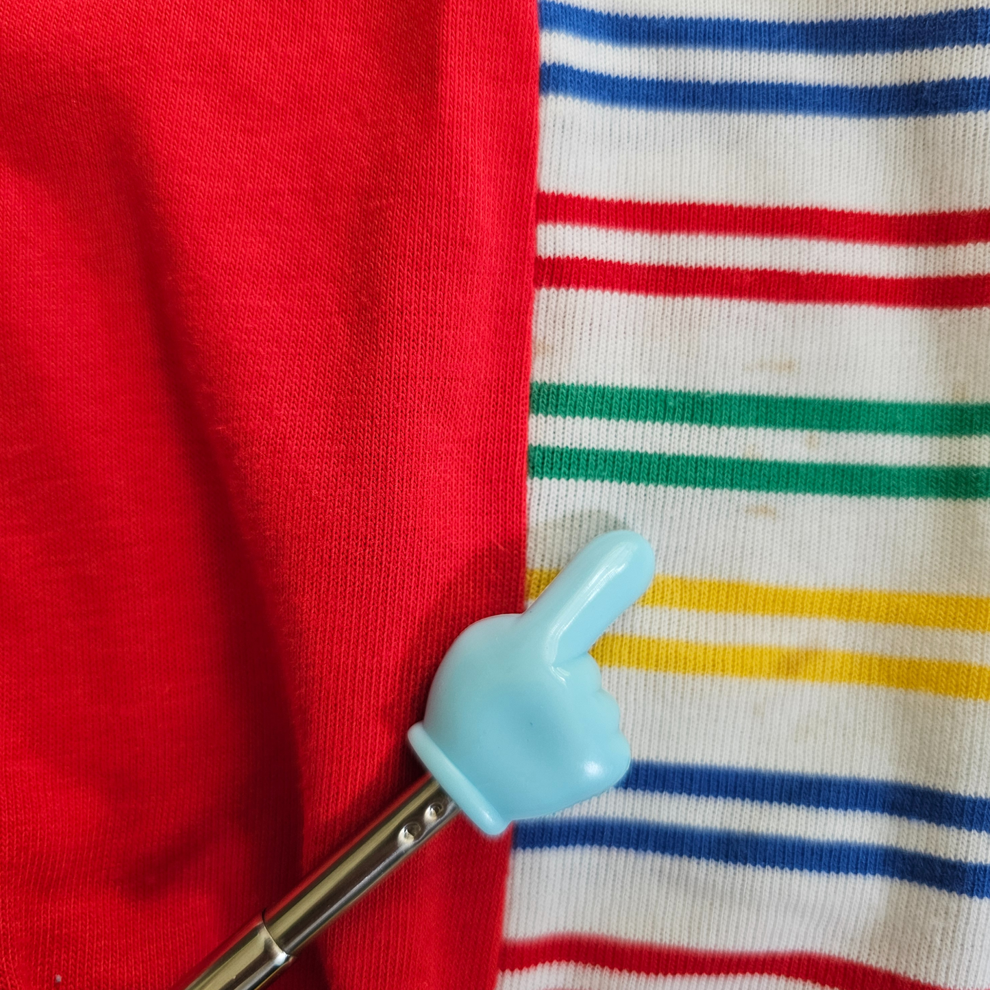 🔐 Vtg Oshkosh Colourblock Romper Made In U.S.A (Sz 1.5 / 18m) (~90s)