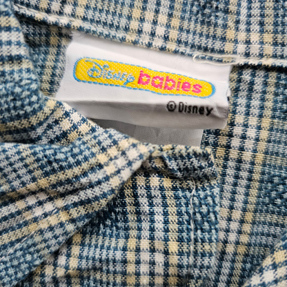 Vtg Disney Babies Mickey Button Up Shirt (90s-00s) (12-18m / Sz 1.5)