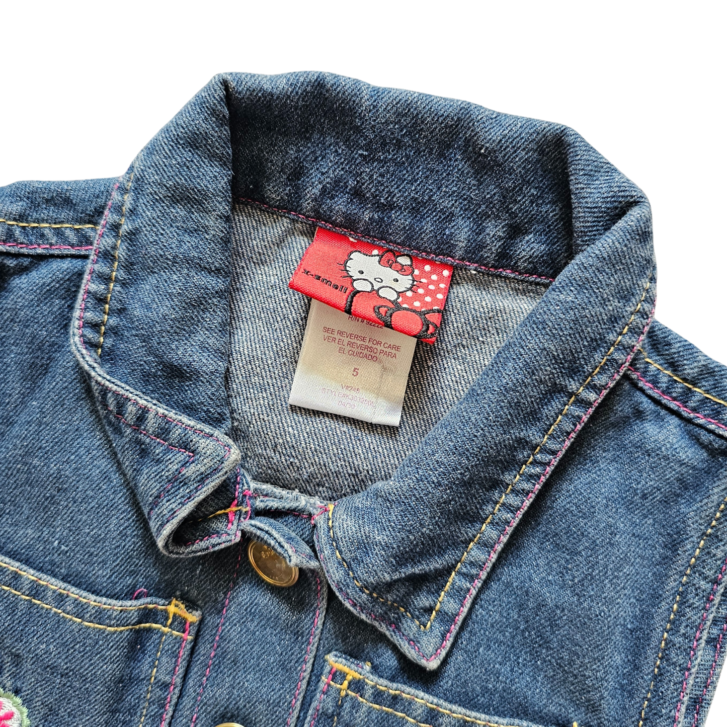 Y2K Hello Kitty Denim Dress (sz 5) (2009)