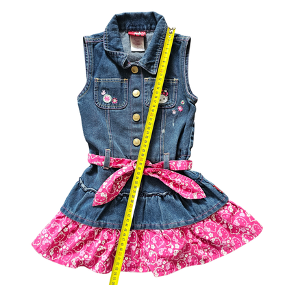 Y2K Hello Kitty Denim Dress (sz 5) (2009)