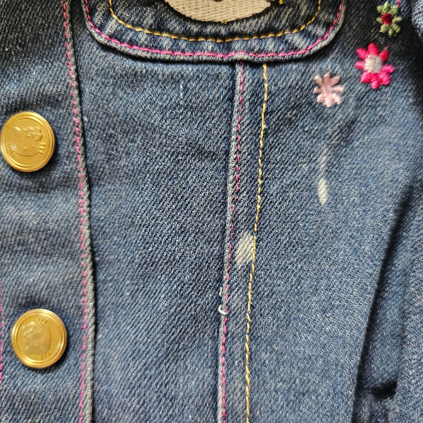 Y2K Hello Kitty Denim Dress (sz 5) (2009)