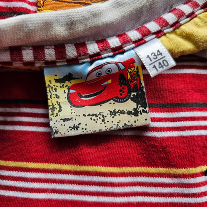 Disney Pixar Cars Red Striped Tee (Sz 8)