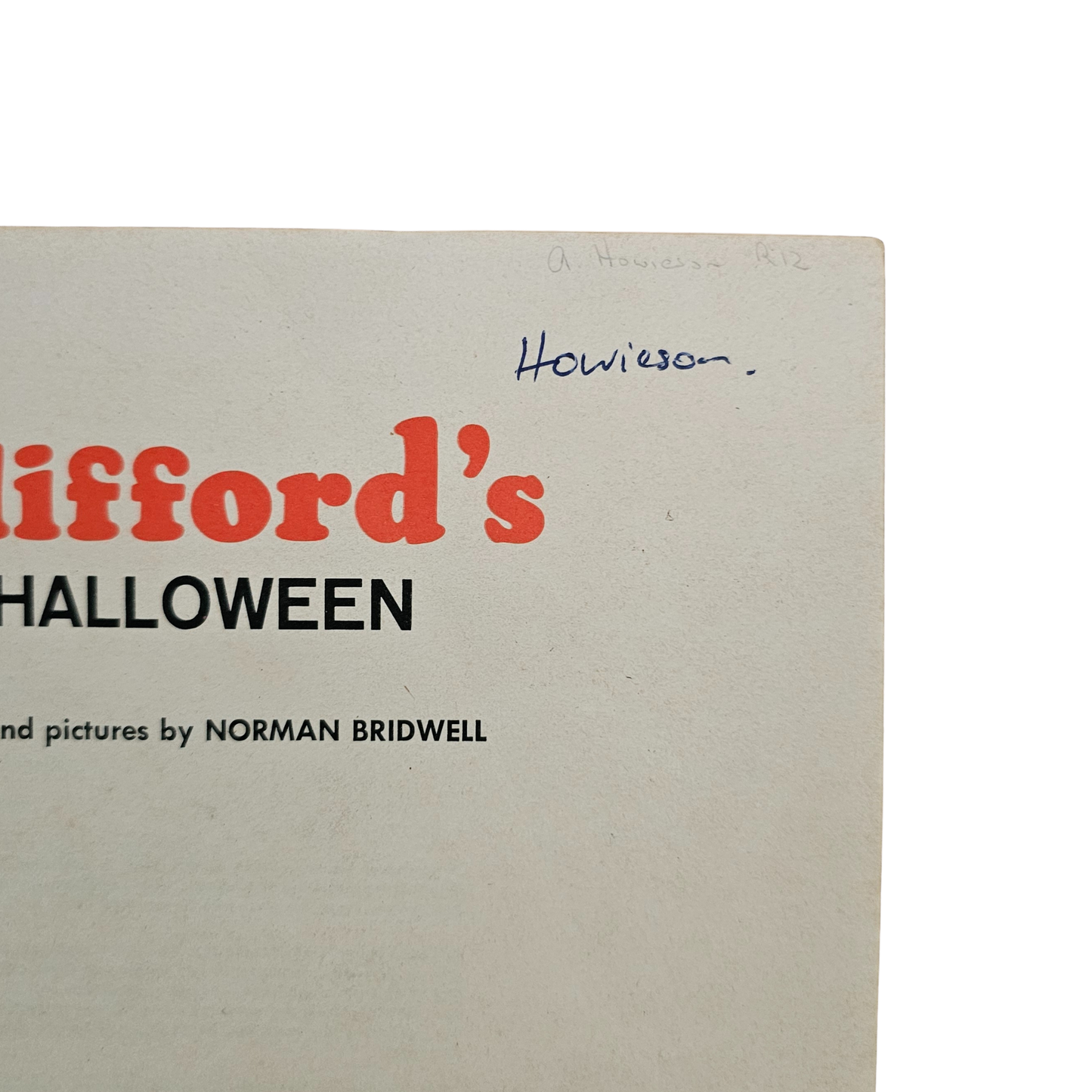 Vtg Clifford's Halloween (1966)