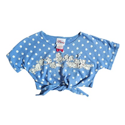 Vtg Disney Store 101 Dalmations Crop Tee (Sz 4/5)