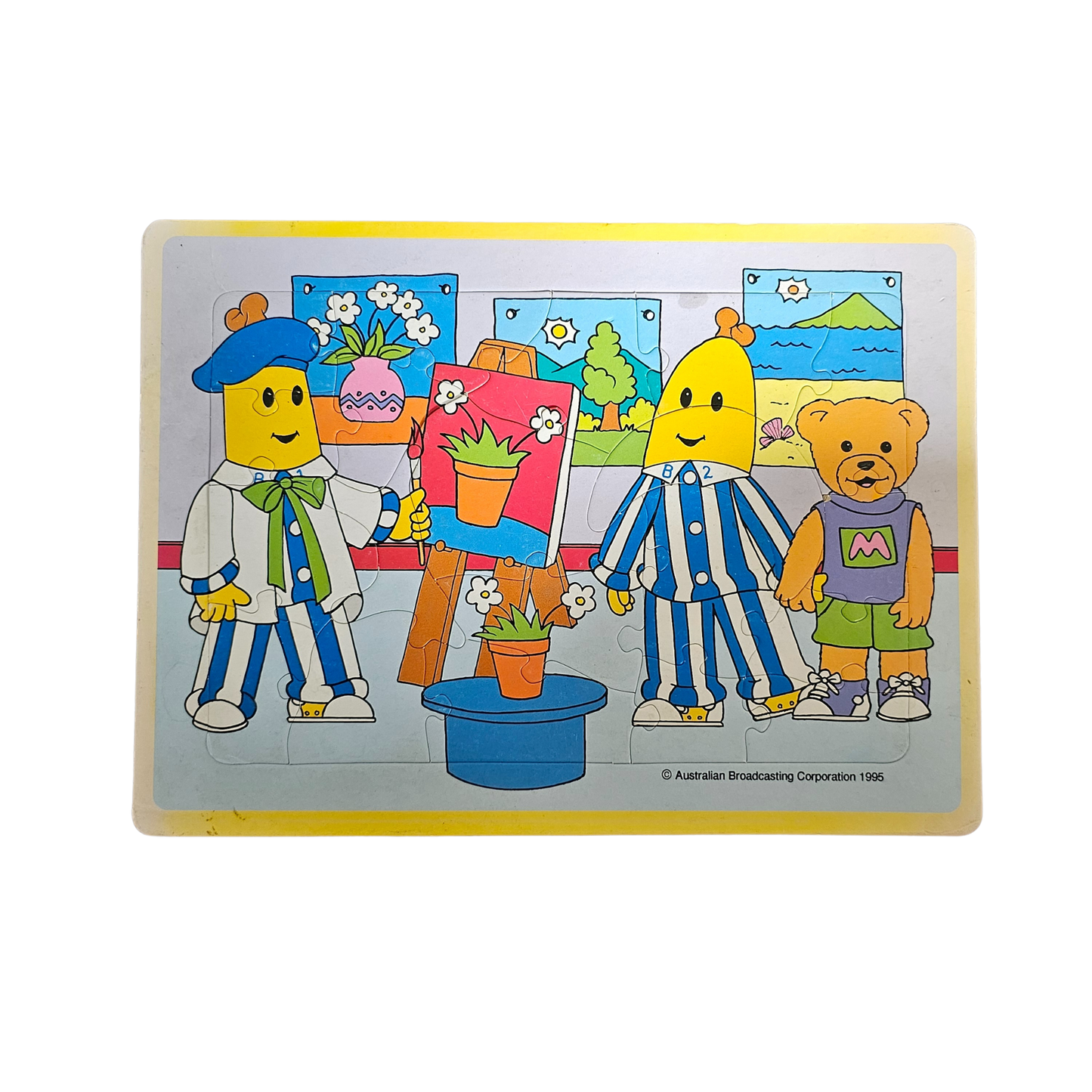 Vtg Bananas in Pyjamas Frame Tray Puzzle (1996)