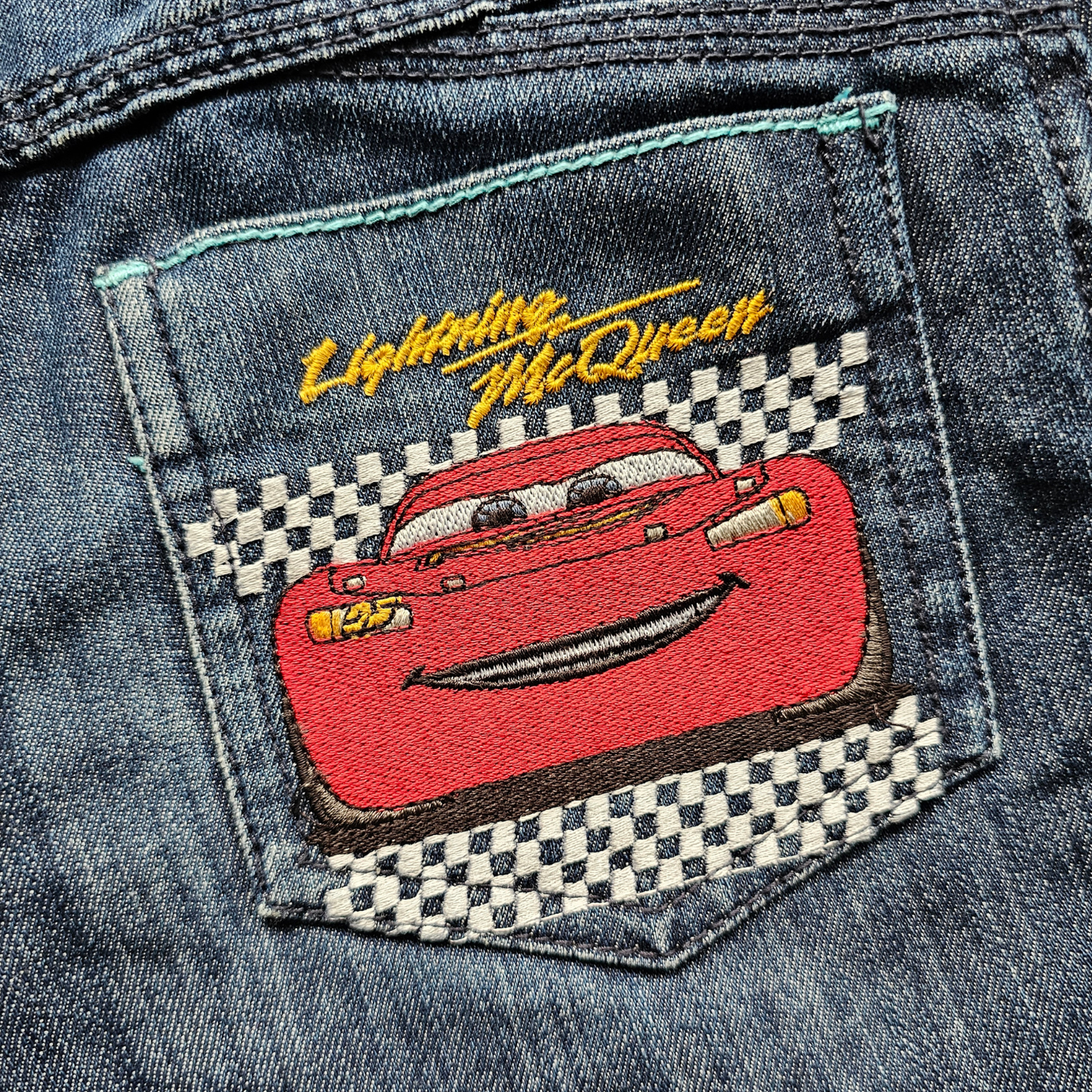 Disney Pixar Cars Denim Shorts (Sz 8)