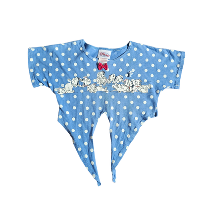 Vtg Disney Store 101 Dalmations Crop Tee (Sz 4/5)