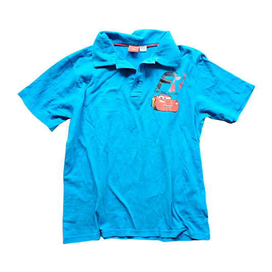 Disney Pixar Cars Blue Collared Shirt (Sz 8)