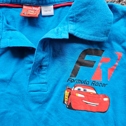 Disney Pixar Cars Blue Collared Shirt (Sz 8)