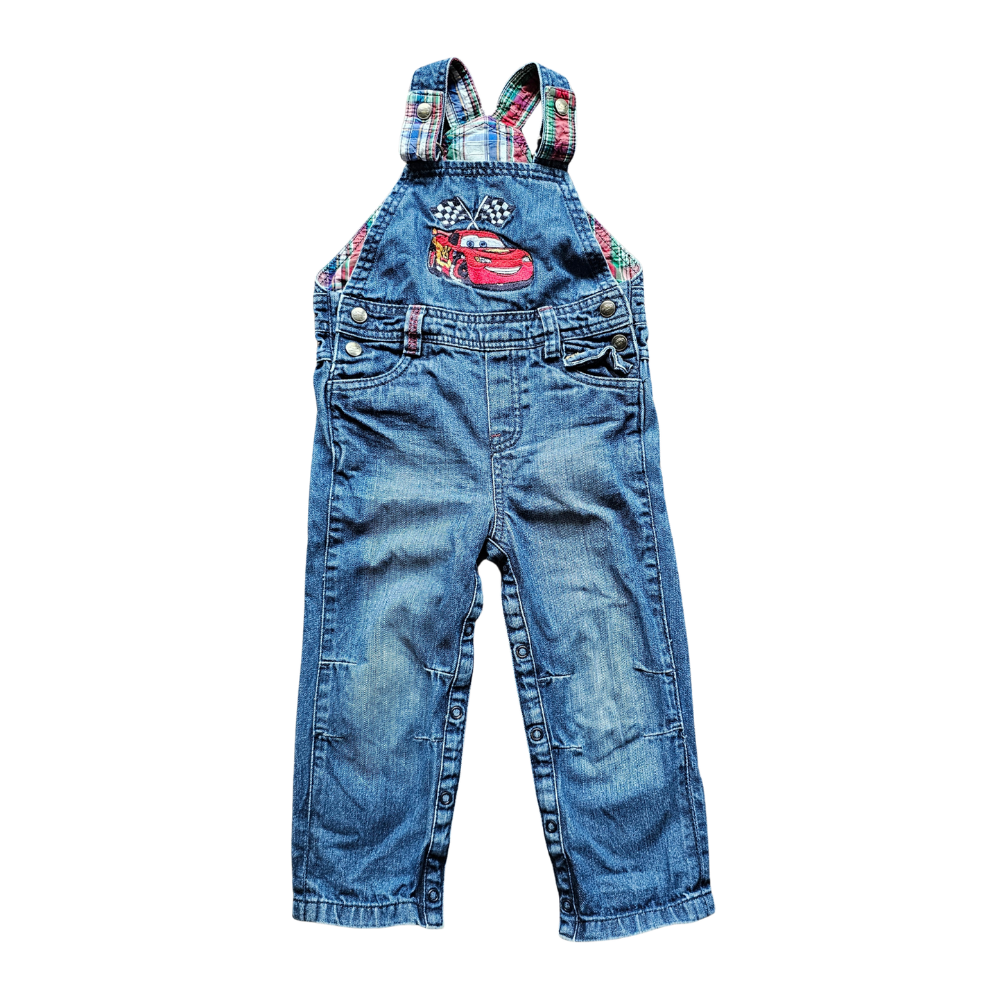 Disney Pixar Cars Race Flags Overalls (24m)