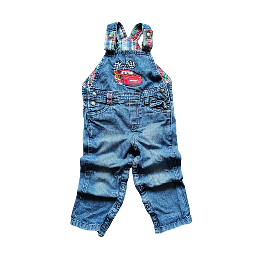 Disney Pixar Cars Race Flags Overalls (24m)