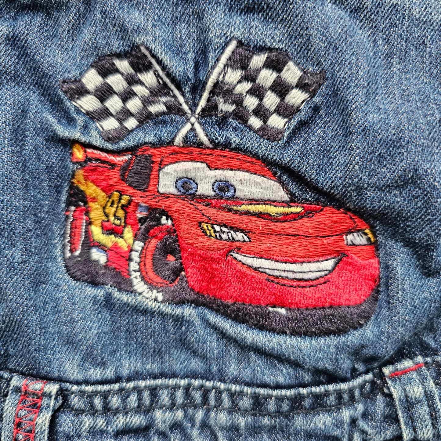 Disney Pixar Cars Race Flags Overalls (24m)