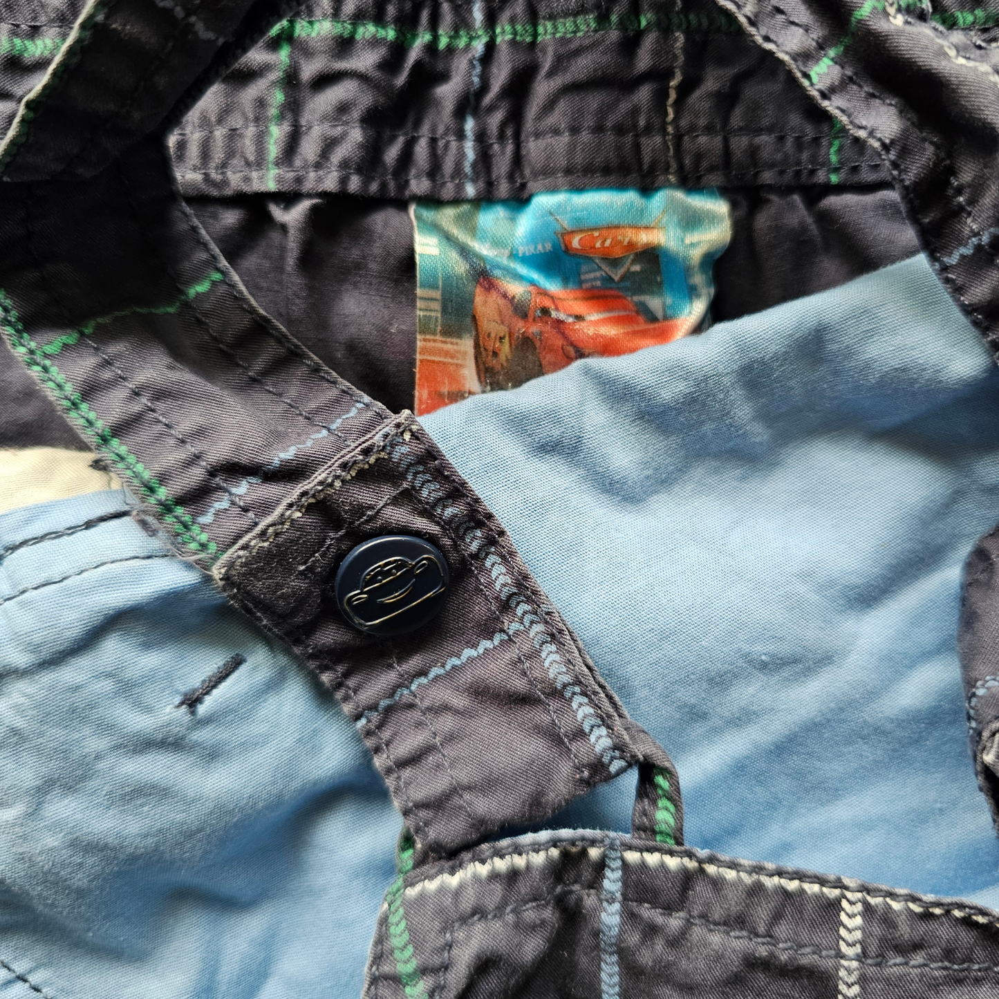 Disney Pixar Cars Checked Romper (24m)