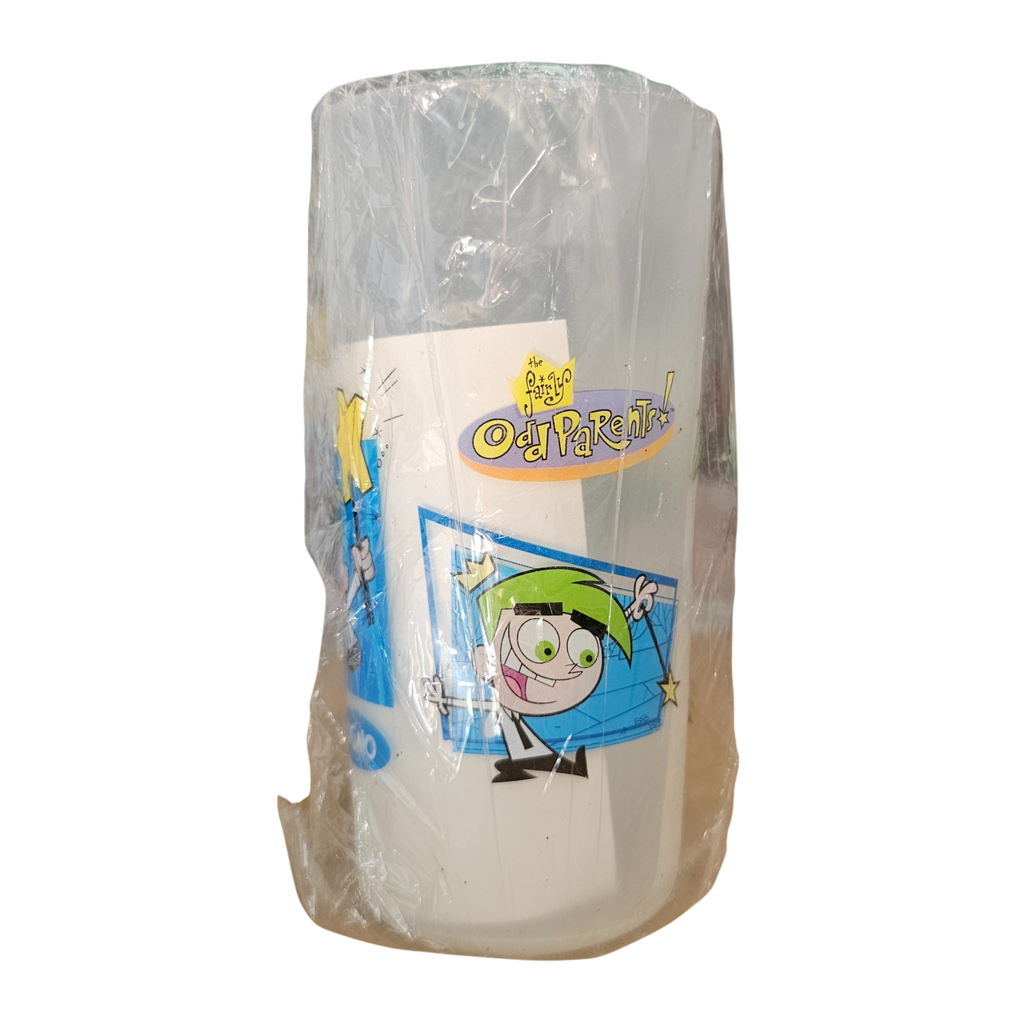 Vtg Burger King Fairly Odd Parents Cosmo Cup + Stickers (2003)