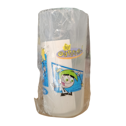 Vtg Burger King Fairly Odd Parents Cosmo Cup + Stickers (2003)