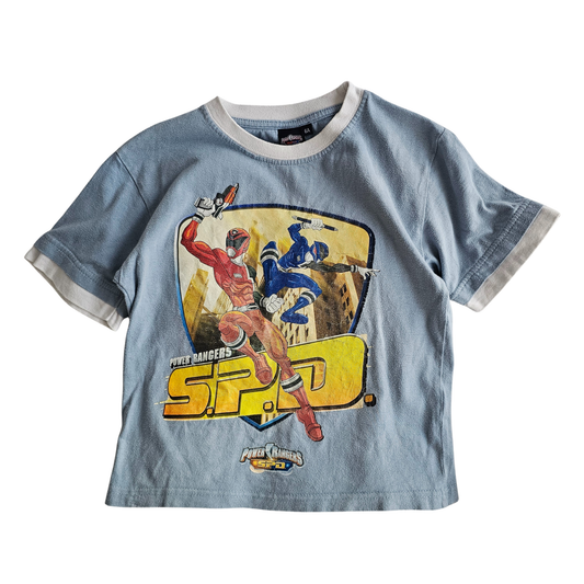 Y2K Power Rangers SPD Red and Blue Ranger Tee (2009) (Sz 6/7)