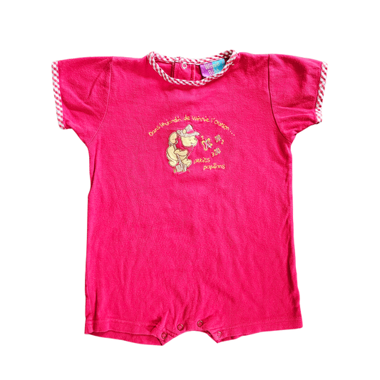 Disney Winnie-the-Pooh Red Romper (Sz0 / 6-12m)