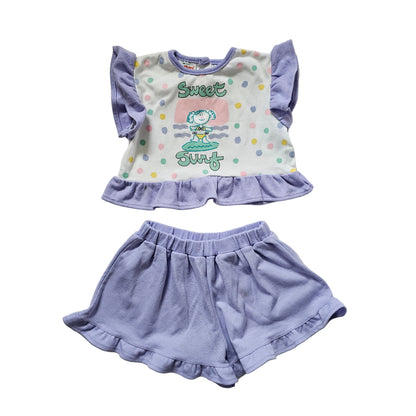 Vtg Healthtex Tropic Sweet Surf Set - Made in USA (18-24m)