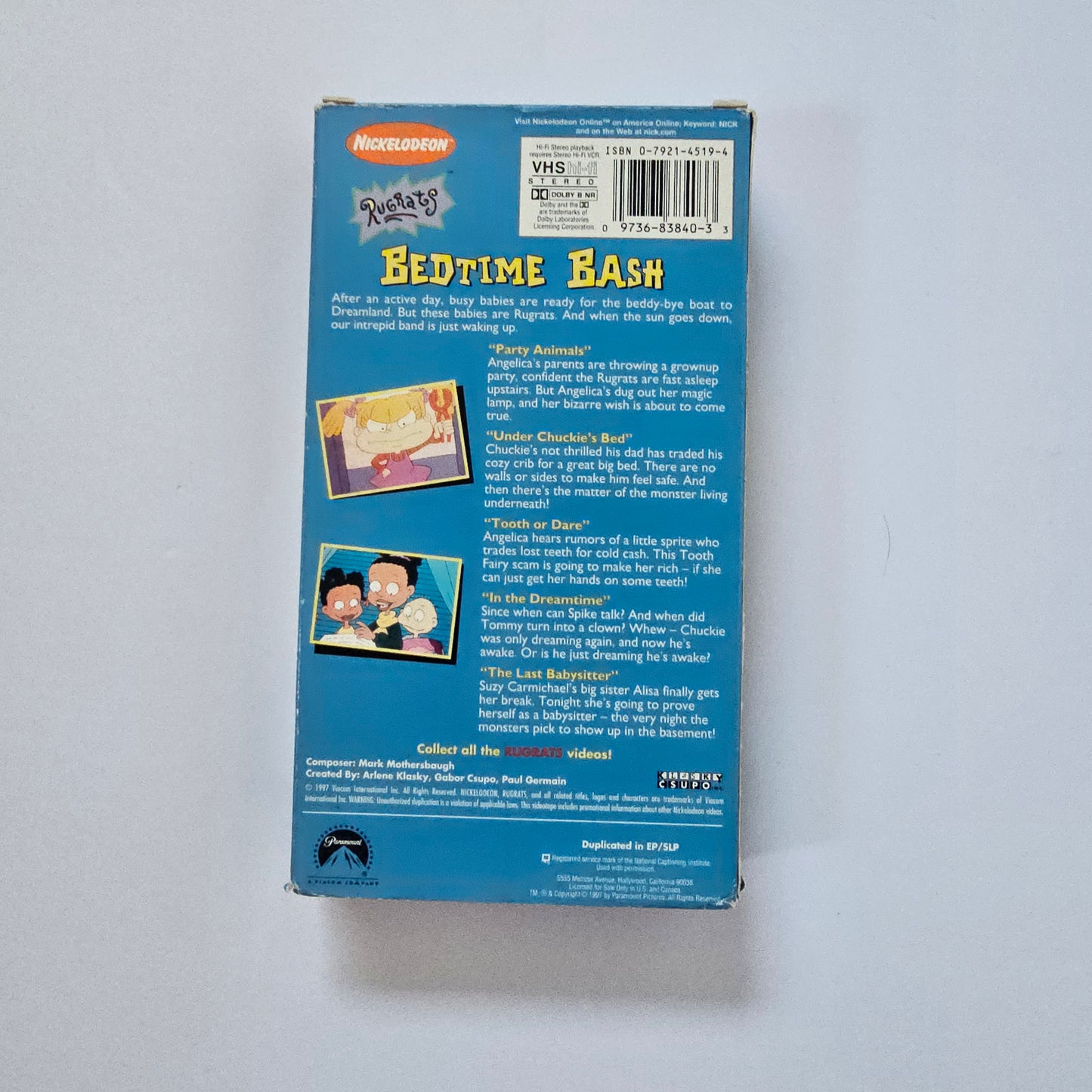 ヴィンテージ ラグラッツ ベッドタイム バッシュ VHS (1997)
