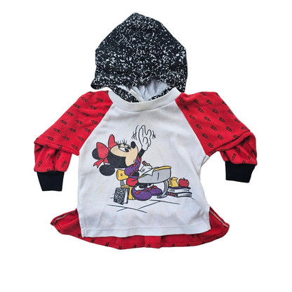 Vtg Mickey's Stuff For Kids Minnie Mouse Hoodie (Sz 1-1.5)