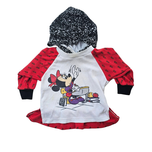 Vtg Mickey's Stuff For Kids Minnie Mouse Hoodie (Sz 1-1.5)