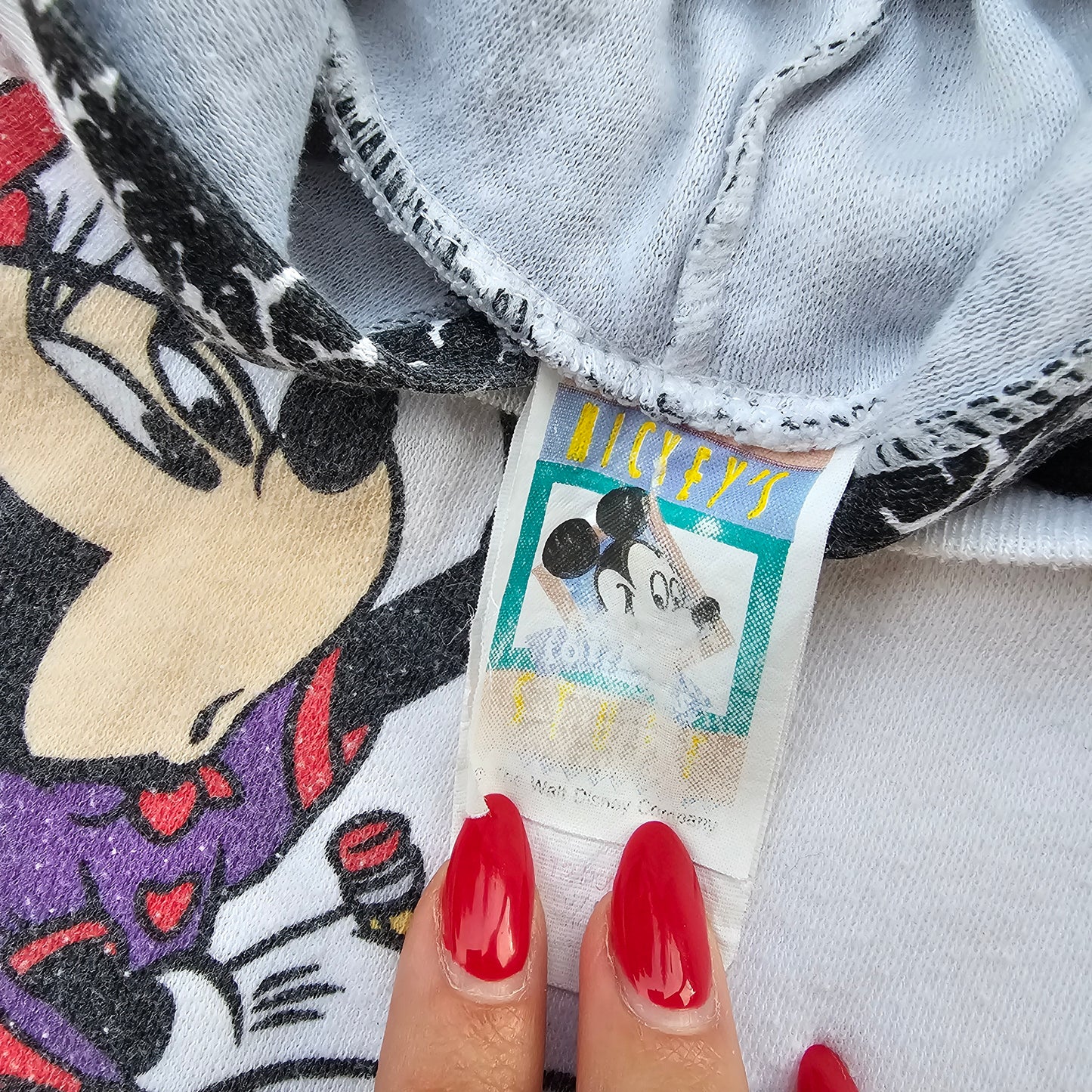 Vtg Mickey's Stuff For Kids Minnie Mouse Hoodie (Sz 1-1.5)