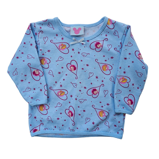 Vtg Disney Princesses AOP Long Sleeve (Sz 1-2)