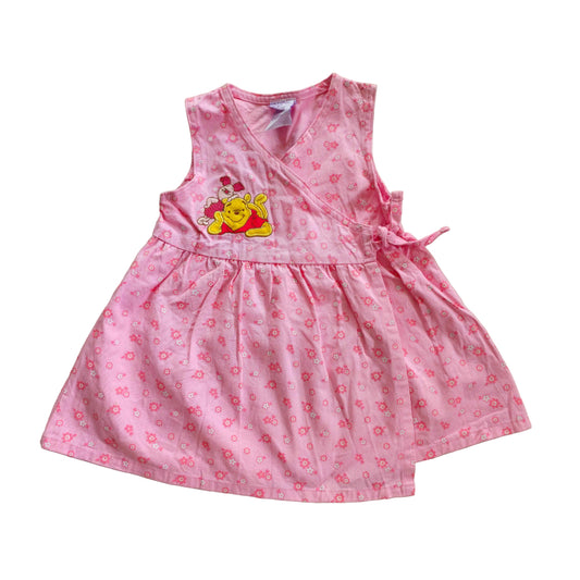 🔐 Pink Winnie the Pooh Wrap Dress (Sz 2)