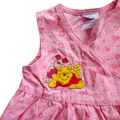🔐 Pink Winnie the Pooh Wrap Dress (Sz 2)