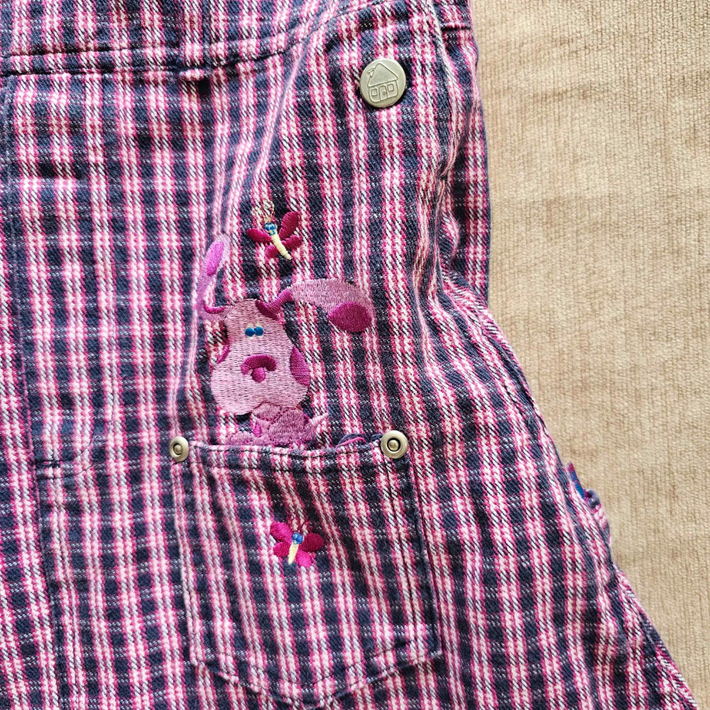 🔐 Vtg Blues Clues Houndstooth Dress (2000) (See Measurements)