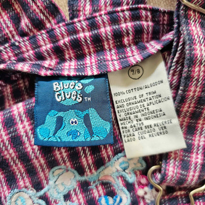 🔐 Vtg Blues Clues Houndstooth Dress (2000) (See Measurements)