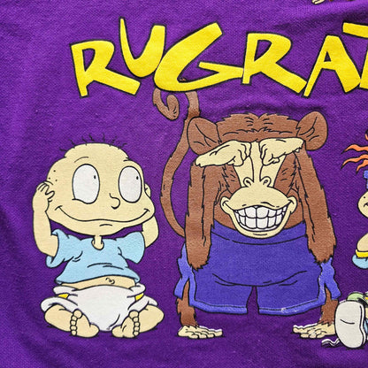 Vtg Rugrats 'See, Speak, Hear No Evil' Quarter Zip (Sz 8/10) (1998)