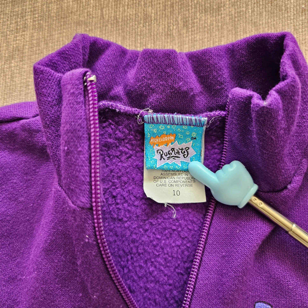 Vtg Rugrats 'See, Speak, Hear No Evil' Quarter Zip (Sz 8/10) (1998)