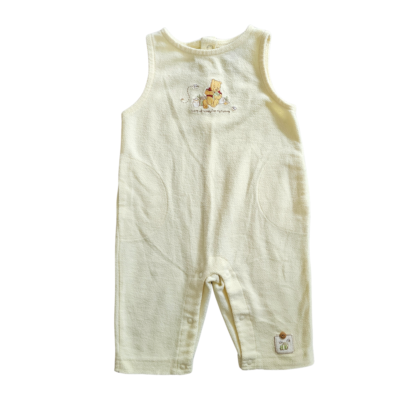 Disney Winnie-the-Pooh Yellow Romper (Sz00 / 3-6m)