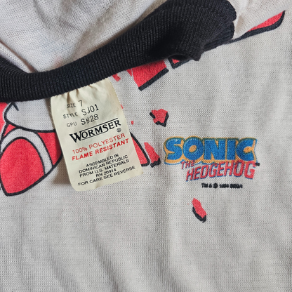 VAULT 🏦 Vtg Wormser Sonic The Hedgehog Shirt (Sz 6) (~90s)