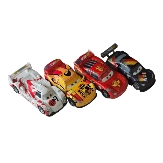 Disney Pixar Cars 4pc World GP Bundle 1:55 Diecast