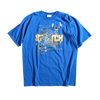 Vtg Disney Store Lilo & Stitch 3D Print Stitch Shirt (Sz 10) (~00s)