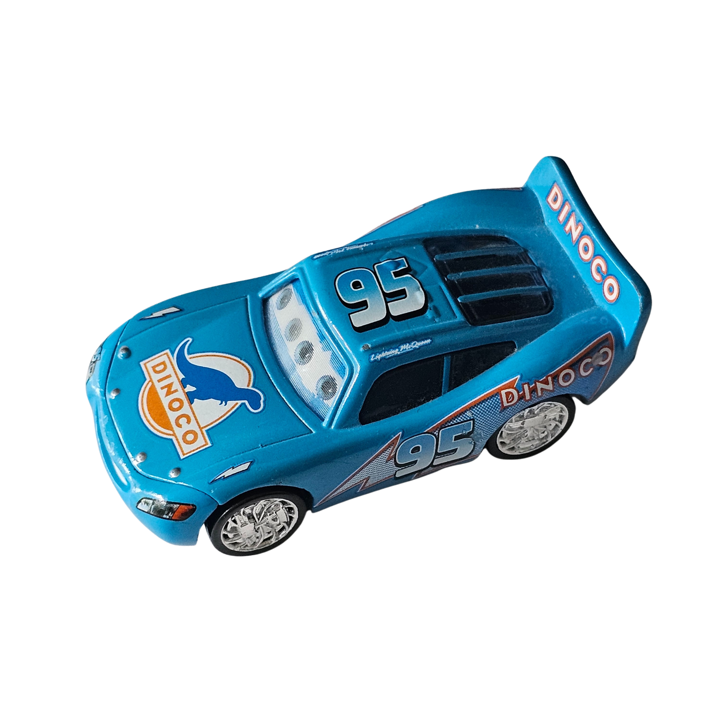 Disney Pixar Cars Dinoco Lightning McQueen Lenticular Eyes 1:55 Diecast