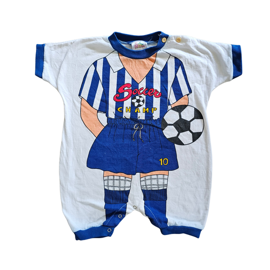 Vtg Body Character Romper Soccer Champ (Sz1.5 / 18m)