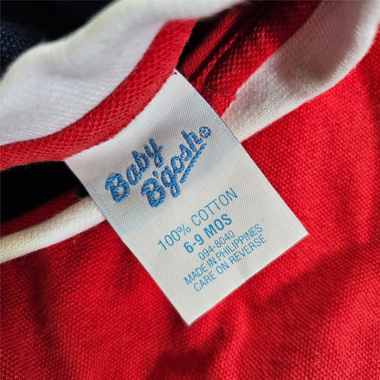 Vtg Oshkosh Baby B'gosh Little Traveler Romper (Sz00 / 6m) (~90/00s)