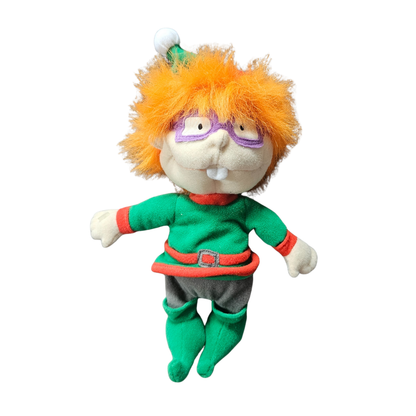 Vtg Nickelodeon Rugrats Chuckie Finster Elf Beanie Plush (1997)